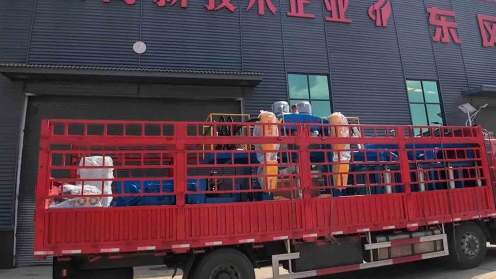 为客户提供高效解决方案，公司 H 型钢组焊矫一体机设备发往安徽滁州！